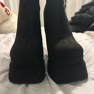 EGO Black Heeled Boots